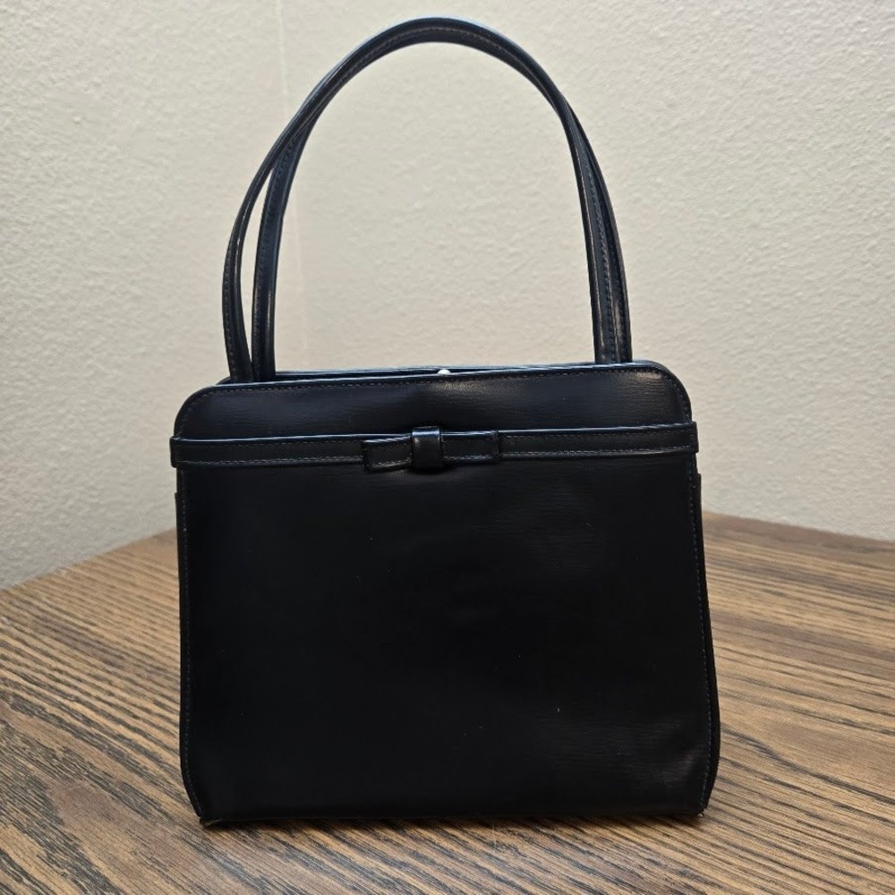 Vintage Theodor Handbag Purse Top Handle‎ Black Elegant Classic